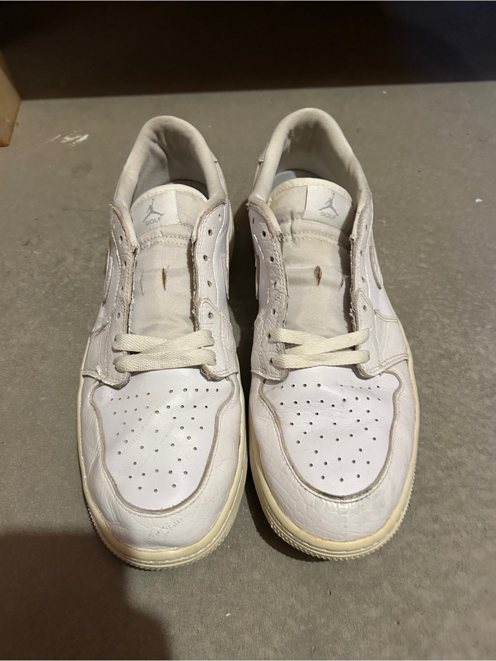 Nike White Low-Top Golf Sneakers